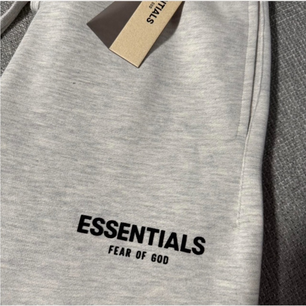 Fear of God Essentials Light Gray Joggers - Picture 2 of 3